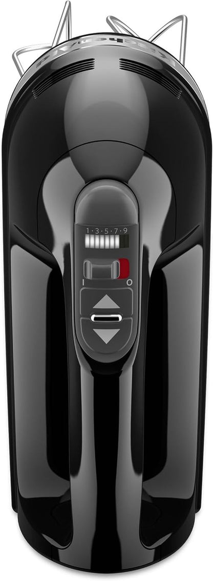 KitchenAid 9-Speed Hand Mixer - Powerful Performance in Sleek Onyx Black Finish