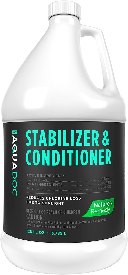 AquaDoc Pool Stabilizer | Maximum Strength Conditioner with Cyanuric Acid for Reduced Water Evaporation