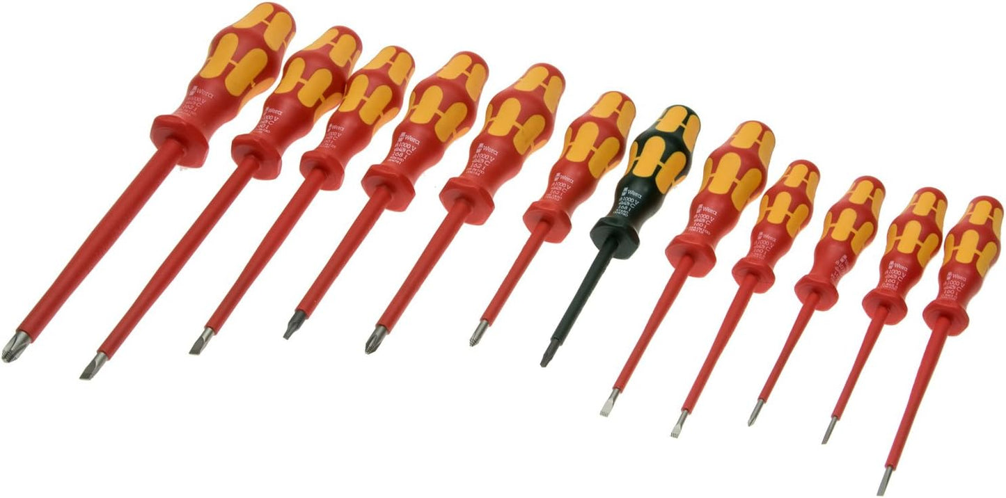 Wera - VDE Insulated Screwdriver Set | 12-Piece Set for Safe Electrical Work - 160I/12-5347900001