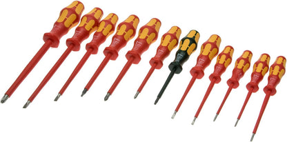 Wera - VDE Insulated Screwdriver Set | 12-Piece Set for Safe Electrical Work - 160I/12-5347900001