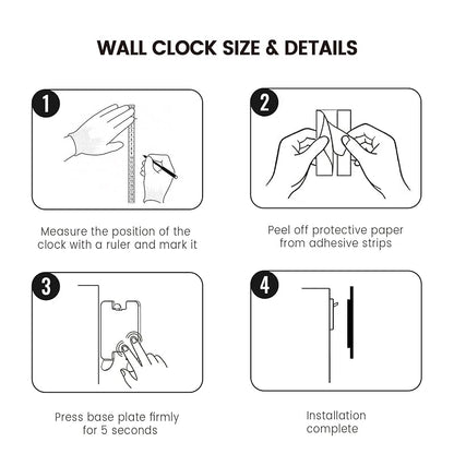 Large Black Swinging Pendulum Wall Clock 11x28in – Quiet Sweep, Wall Decor (Variation: Black+11x28in)