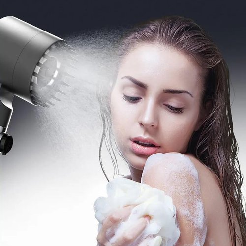 Drivse Showerhead, Ion Drops Shower Head, DrivseTurbo with Built-in Filter Handheld Turbo Showerhead (1 Set) (1PCS)