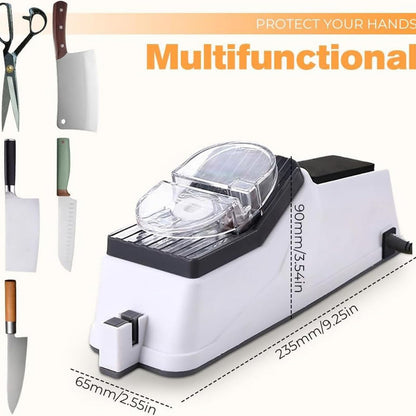 Surudoisharp Pro Electric Knife Sharpener, Prosharpen Electric Knife Sharpener, Etercitenal Knife Sharpen, Hailoyear Electric Knife Sharpening, Ndfinitee Sharpener with Protective Cover (2Pcs)