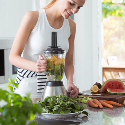 Ninja Universal Blender Tamper Stick Tool - 11.22 Inch Plastic Plunger for Smoothies & Blending