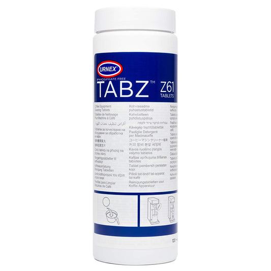 Urnex Tabz Z61 Coffee Equipment Cleaner Tablets - 120 Tablets - Phosphate-Free