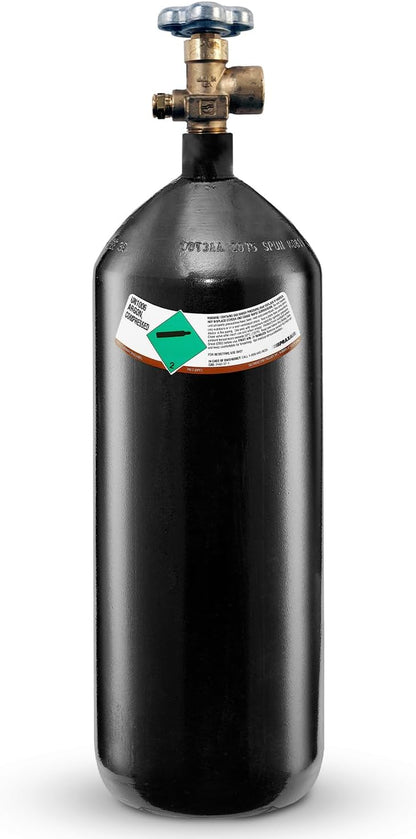 PrimeWeld 100% Argon Gas Welding Tank Full 40CF | DOT 3AA | USA CGA 580 Valve | Best Gas for TIG Welding Applications | Cylinders Full & Ready to Use