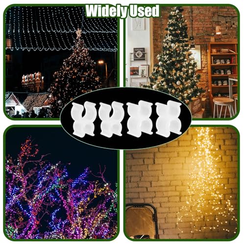 300 Pack Christmas Light Clips for Outdoor Wire Frames and Decorations