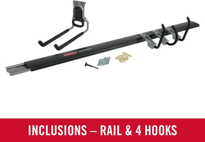 Rubbermaid FastTrack Utility Hooks - Heavy-Duty 5-Piece Tool Organizer Kit for Garage & Shed