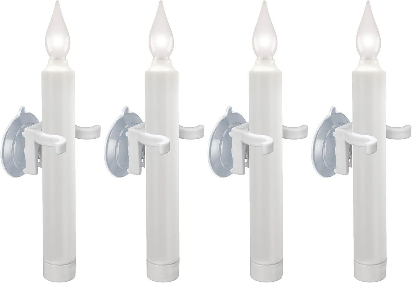 612 Vermont LED Window Candles - Battery Operated with Timer | Bright Hot Spot, Pack of 4
