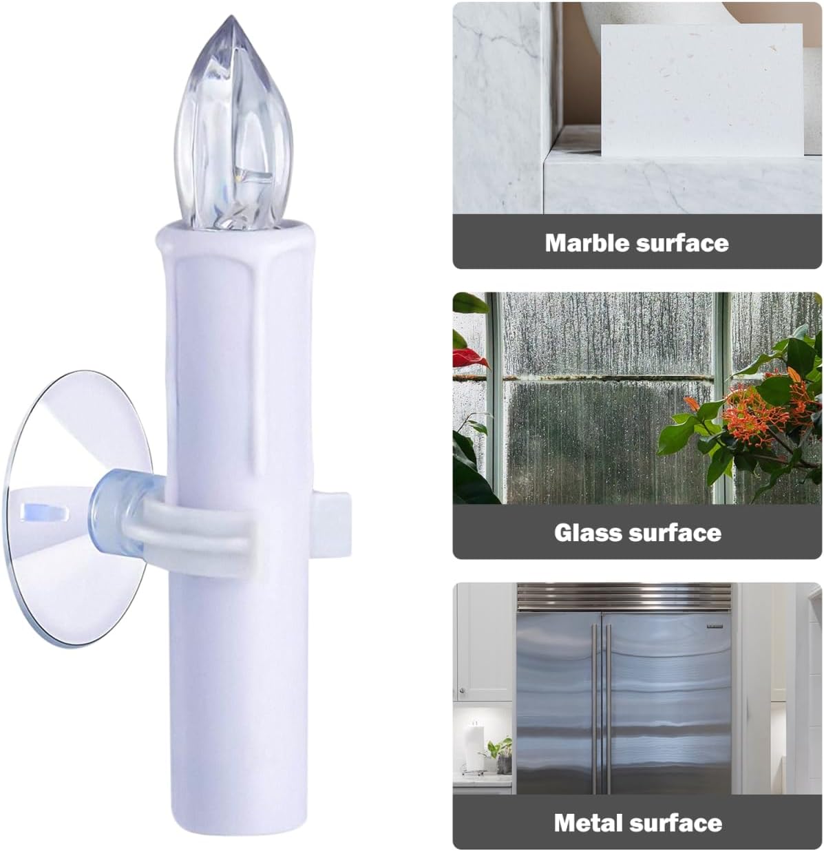 Skiennix Candle Holder Clamps - 6 Pack Suction Cups for Christmas & Valentine's Day | 20mm Size