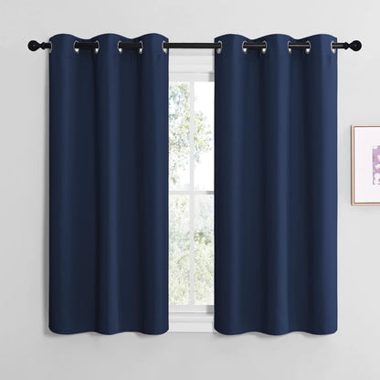 NICETOWN Blackout Curtain Panels - Energy Saving Thermal Insulated Drapes | Navy, 42 x 50 Inches (1 Pair)