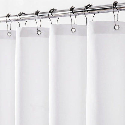Felisa Waterproof Fabric Shower Curtain Liner with 3 Large Magnets, 71 x 71 inches Light-Weight & Soft Cloth Shower Curtain Liner,Washable White Shower Curtain for Bathroom