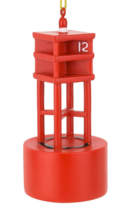 Port and Starboard Channel Marker Ornament Set - Nautical Boating Christmas Decorations