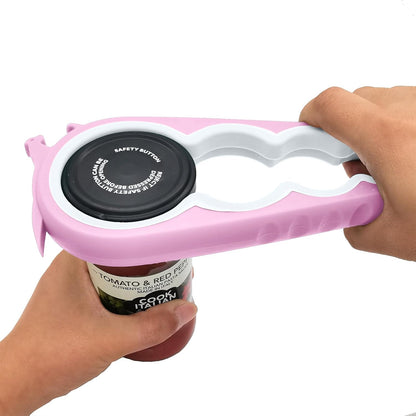 Otstar Jar Opener - Easy Grip Bottle & Can Opener for Seniors with Arthritis | Pink Color