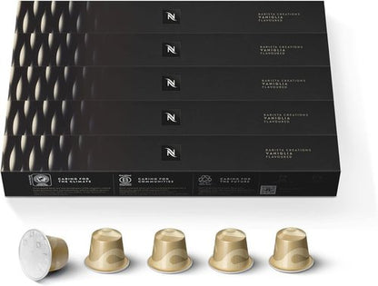 Nespresso Capsules Original Line, Vaniglia, Medium Roast Espresso Coffee, 50 Count Espresso Coffee Pods