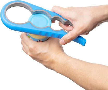 Bloss Anti-Skid Jar Opener - Easy Grip Lid Remover for Seniors & Small Hands | Blue