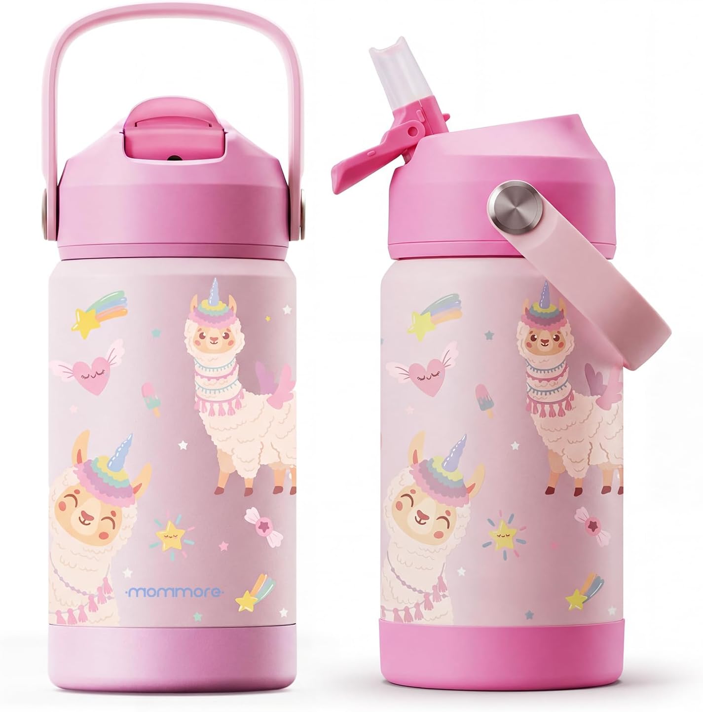 Mommore Kids Water Bottle - 12 Oz Insulated Stainless Steel, Leakproof & BPA-Free, Unicorn Design
