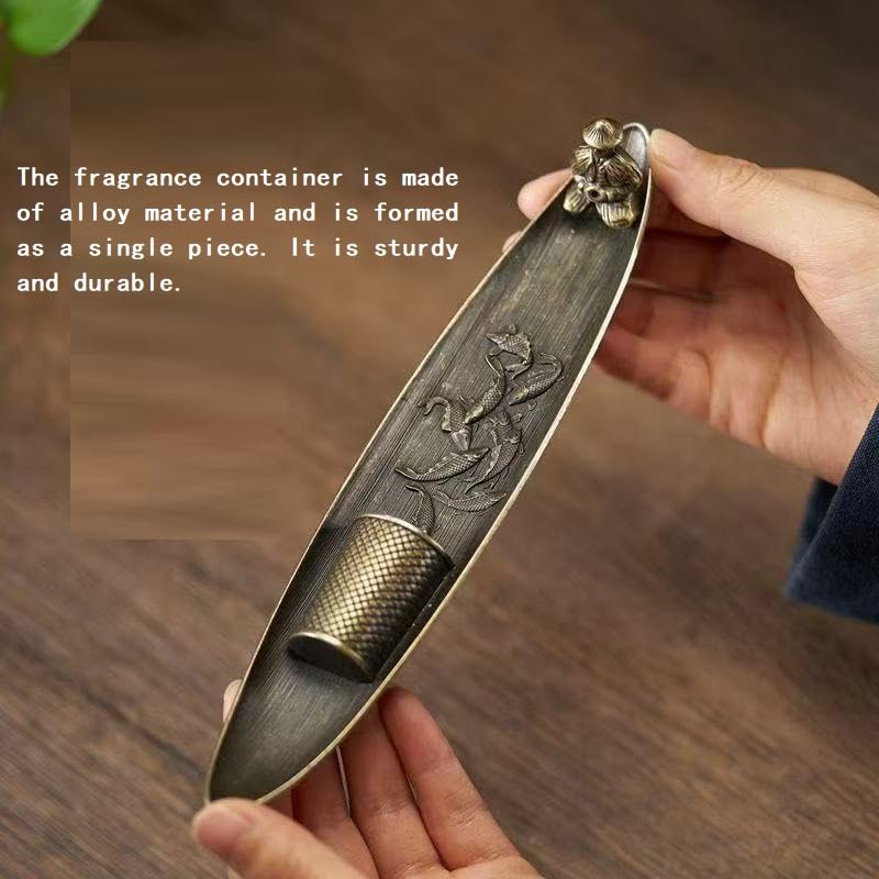 Incense Holder Burner Ash Catcher Tray for Aromatherapy and Meditation