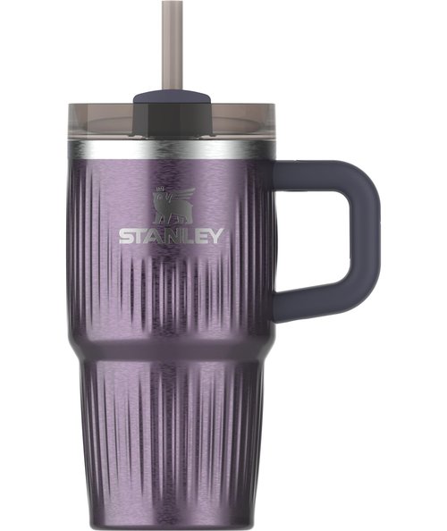 STANLEY Quencher H2.0 Tumbler with Handle and Straw 20 oz | Flowstate 3-Position Lid | Cup Holder Compatible for Travel | Insulated Stainless Steel Cup | BPA-Free | Fluted Wisteria Shine