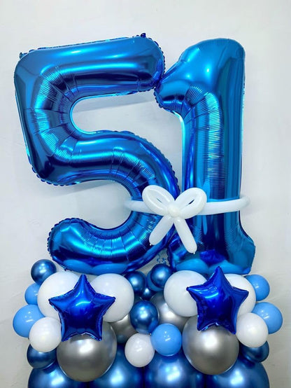 Number 23 Balloon - 40 Inch Dark Blue Foil Balloon for 23rd Birthday & Graduation Celebrations