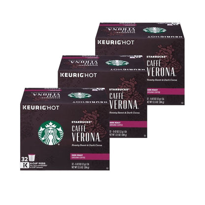 Starbucks Coffee K-Cup Pods, Caffe Verona, 32 CT