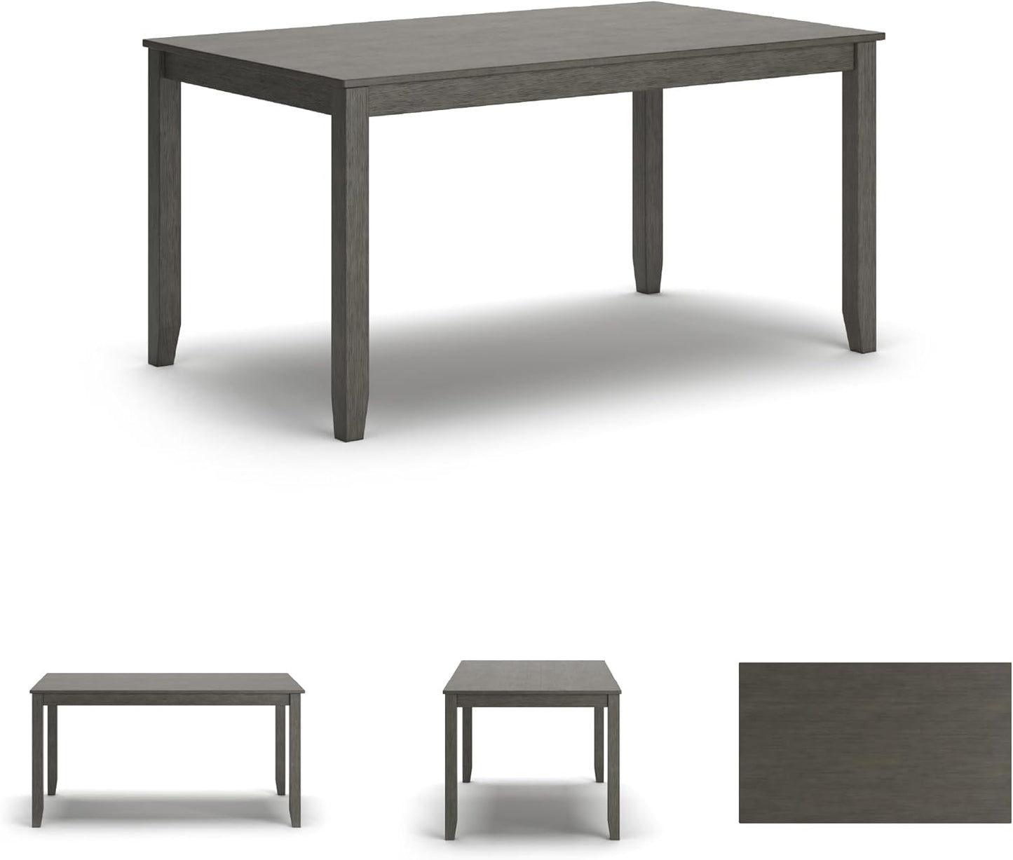 Signature Design by Ashley Caitbrook Casual Dining Table & Upholstered Bar Stools Set - 7 Pieces in Gray