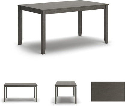 Signature Design by Ashley Caitbrook Casual Dining Table & Upholstered Bar Stools Set - 7 Pieces in Gray
