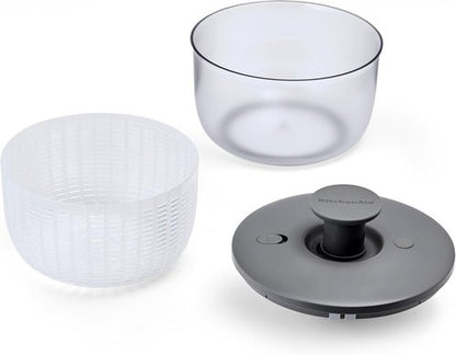 KitchenAid Salad Spinner - 7.43 Quart Capacity for Effortless Salad Preparation | Charcoal Gray