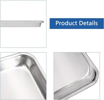 HARDURA Aluminum Baking Sheet Pan - 18”L x 13”W x 1”H | 12-Pack Cookie Sheets for Oven Use