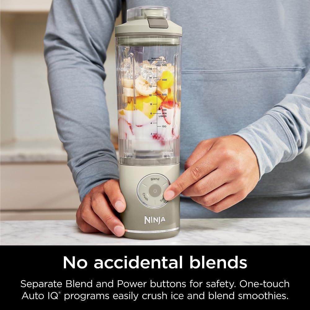 Ninja BC251IV Blast Max Cordless Blender - Smoothies & Ice Crushing - 22 oz. Cream Vessel | Certified Refurbished