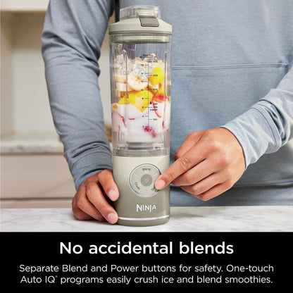 Ninja BC251IV Blast Max Cordless Blender - Smoothies & Ice Crushing - 22 oz. Cream Vessel | Certified Refurbished