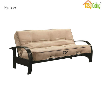 Easy-Going Futon Sofa Slipcover Reversible Sofa Cover Armless Cover Furniture Protector Couch Cover Water Resistant Pets, Kids, Children, Dog, Cat Pink/Beige