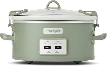 Crock-Pot 6Qt Programmable Slow Cooker - Locking Lid & Cook and Carry Design | Moonshine Green