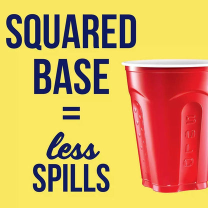 SOLO Red 18oz Plastic Party Cups - 100 Count | Durable & Perfect for Any Celebration