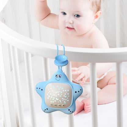 Portable Baby White Noise Sound Machine, Rechargeable Baby Soother with Projector Night Light for Deep Restful Sleep, Sleep Sound Aid Soother Calming Music for Travel,Nursery,Bedroom,Car,Crib Toys