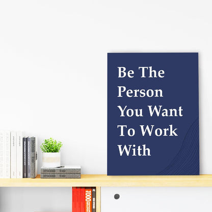 OTINGQD Motivational Wall Art - Inspirational Office Decor for Teamwork | Positive Canvas for Home & Cubicle