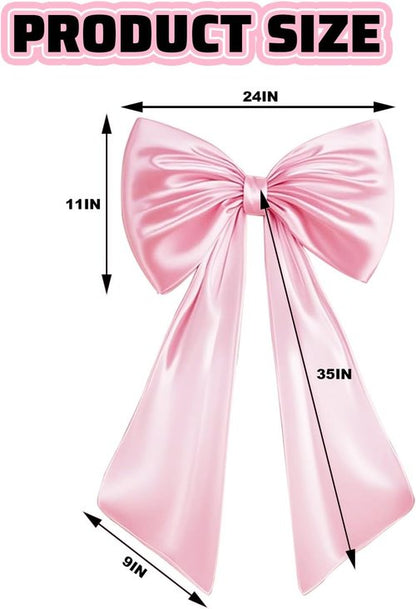 Large Pink Bow Decor - Birthday Party Backdrop & Wall Decorations | Perfect for Weddings & Showers