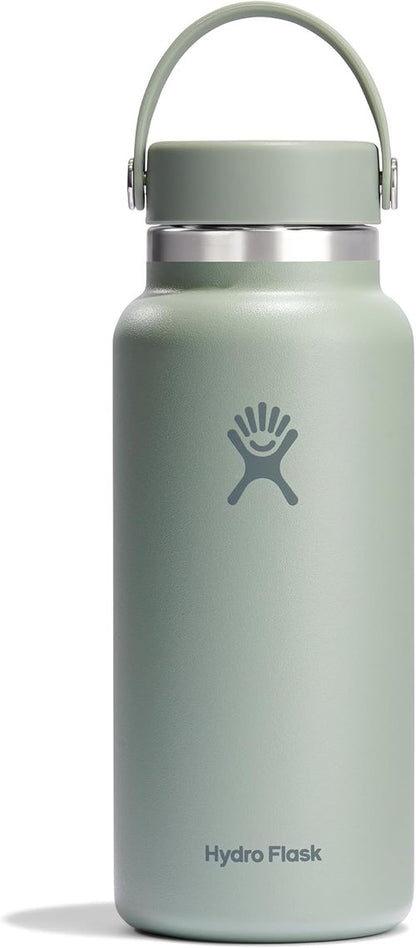 Hydro Flask Water Bottle - Insulated Stainless Steel, Leakproof & Refillable - 32 Oz Agave Green