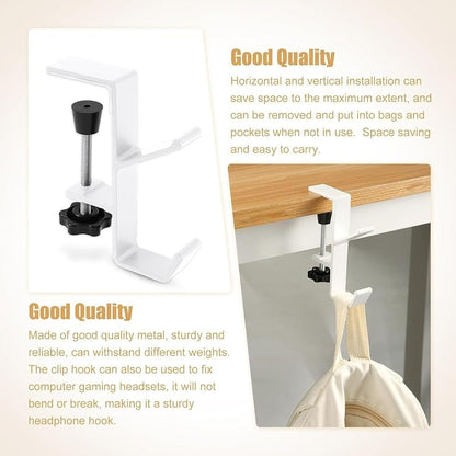 No Slip Mantel Heavy Duty Garland & Stocking Hanger - 8pcs White 2-in-1 for Fireplace & Mantle (Variation: white-8pcs)