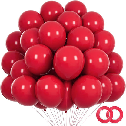 Red Balloons | 110 Pcs 5-Inch Mini Thick Latex Balloons for Birthday & Baby Shower Decor