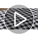 Buffalo Plaid Square Ottoman Cover - Washable Farmhouse Slipcover