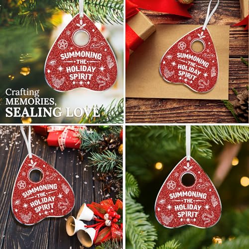 Halloween Witchy Christmas Ornament – Horror Creepmas Decor for Goths, Emo, Holiday Spirit
