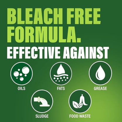 Green Gobbler Enzyme Drain Cleaner - Breaks Down Grease, Paper & Fat | Controls Odors | 1 Gallon