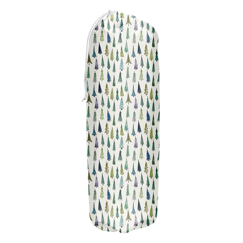 Green Christmas Tree Pattern Grocery Bag Holder and Dispenser (Variation: Christmas Tree 3)
