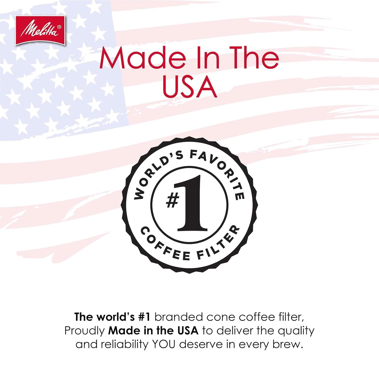 Melitta #4 Cone Coffee Filters - Natural Brown, 480 Total Filters | Fits 8-12 Cup Makers, Compostable & Tear-Resistant