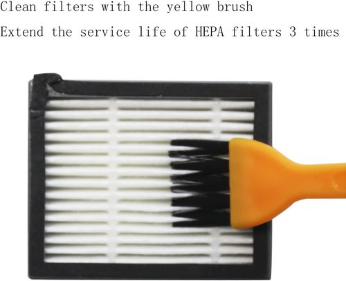 iRobot Replacement Parts - Multi-Surface Rubber Brushes & HEPA Filters Set | Compatible with i7, i3, i4, j7