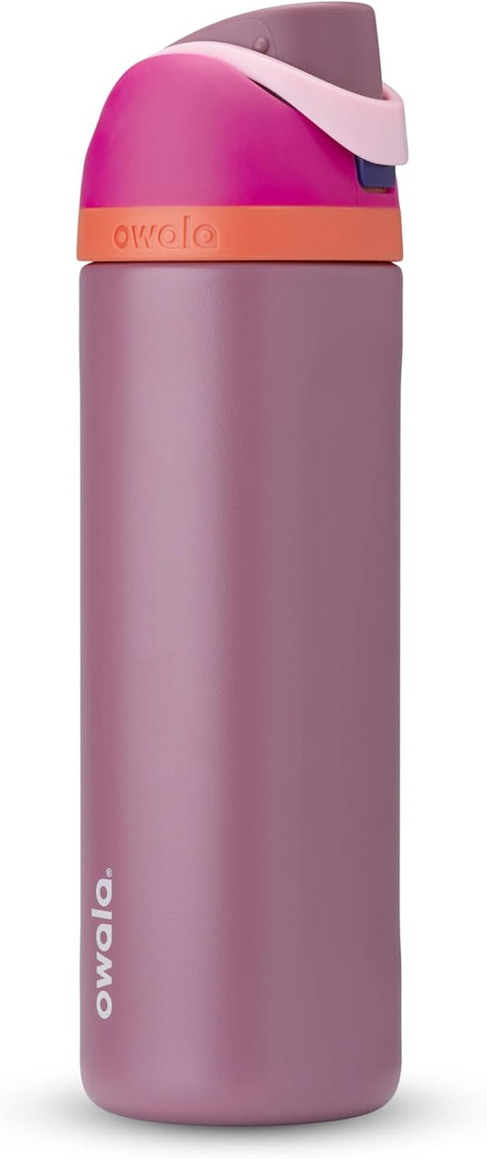 Owala FreeSip Insulated Stainless Steel Water Bottle - BPA-Free, 24 oz, Perfect for Sports & Travel | Crown Jewel