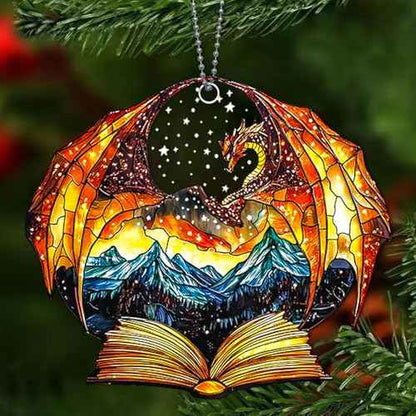 Book Lover Christmas Ornaments 2025, Books Ornaments for Christmas Tree, Acotar Ornament, Throne of Glass Merch - Book Lovers Gifts, Book Club Gifts for Women, Acotar Gift