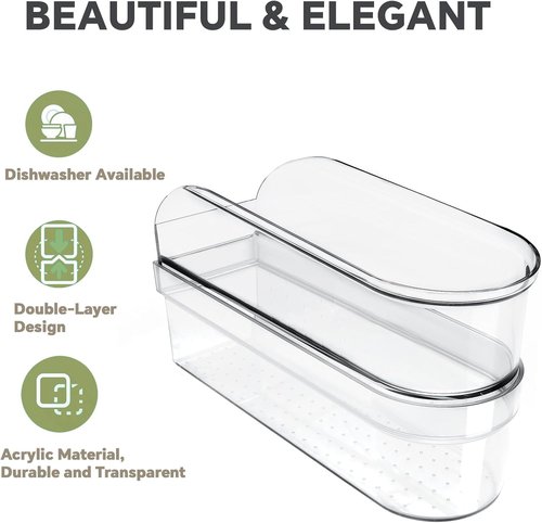 **KitchenAid Hand Mixer Storage Case - Double Layer Acrylic Organizer for KHM5/KHM6/KHM7/KHM9 Series**