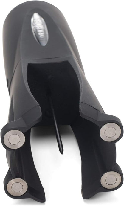 Cork Pops Legacy Wine Opener Built-in 4-Blade Foil Cutter Safe Cork Removal, Effortless Push Button Use, Needle Guard for Safety, Low-Pressure Cartridge Opens Up To 60 Bottles